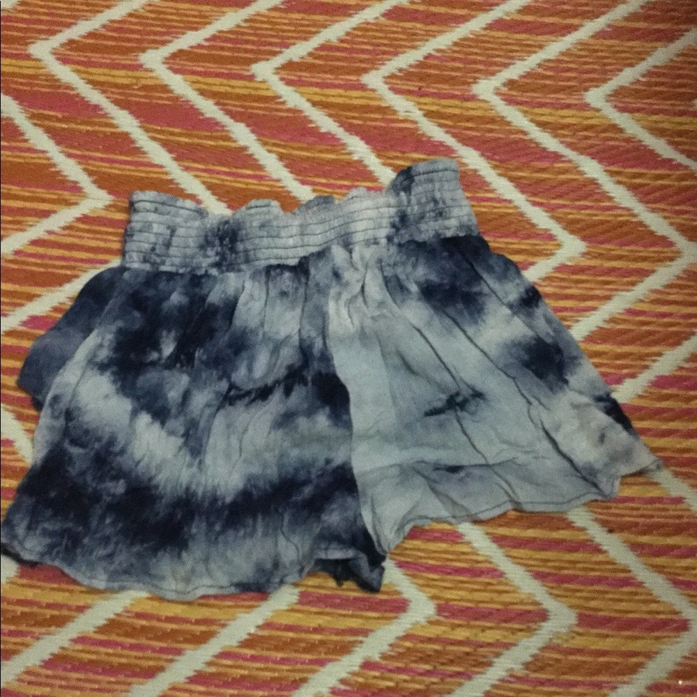 Blue Tye die bike shorts